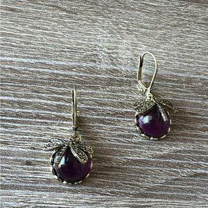 Bohemian purple hoop A793